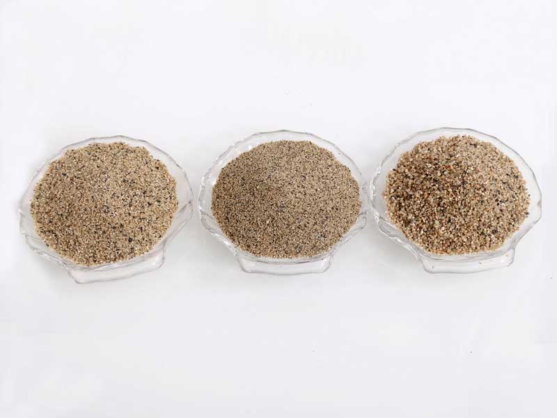 粗砂、中砂、細砂